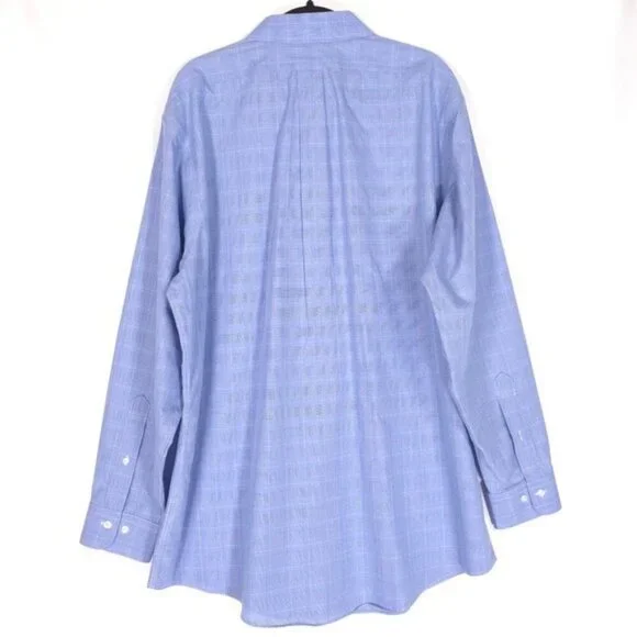 Brooks Brothers Men’s REGENT NON-IRON Cotton LS Plaid Shirt 17 1/2 - 4/5 - Picture 2 of 10